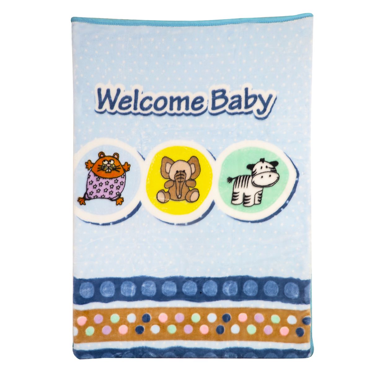 BEBESIT - Frazada Animales Celeste Bebesit