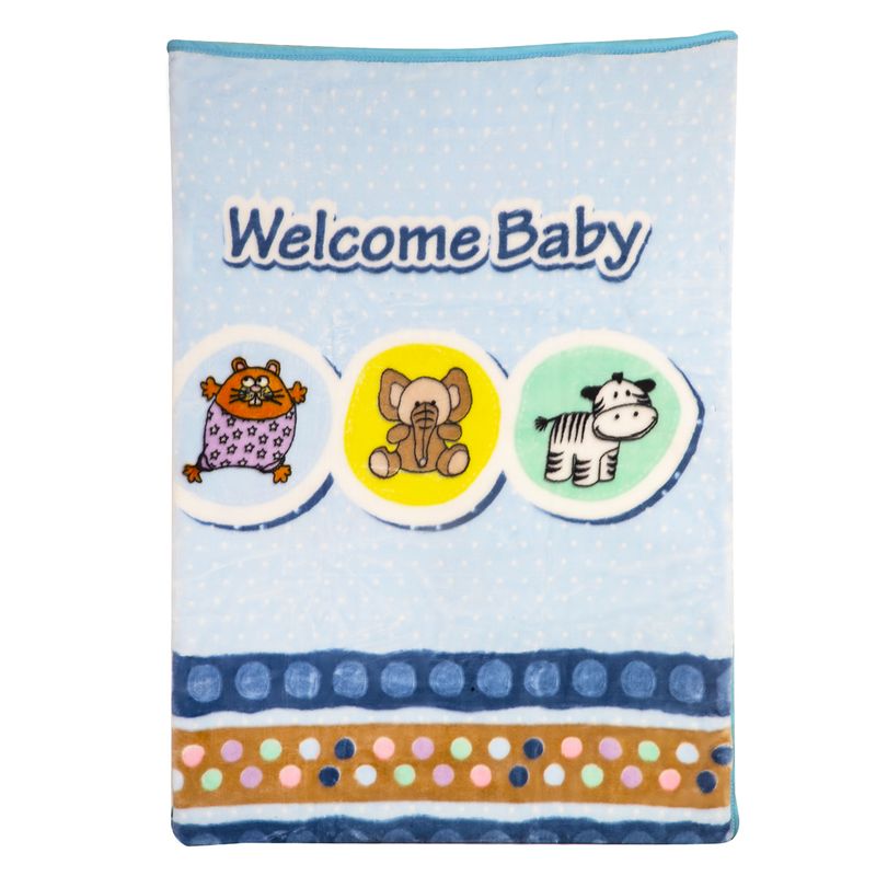 BEBESIT - Frazada Animales Celeste Bebesit