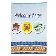 BEBESIT - Frazada Animales Celeste