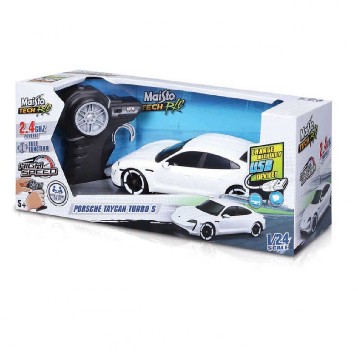 MAISTO - MAISTO 82339 R C 1:24 PREMIUM PORSCHE TAYCAN TURBO S