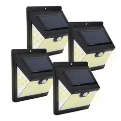 MAXWELL - Foco Reflector Solar Led Exterior Sensor Pared Set 4 - Amarillo