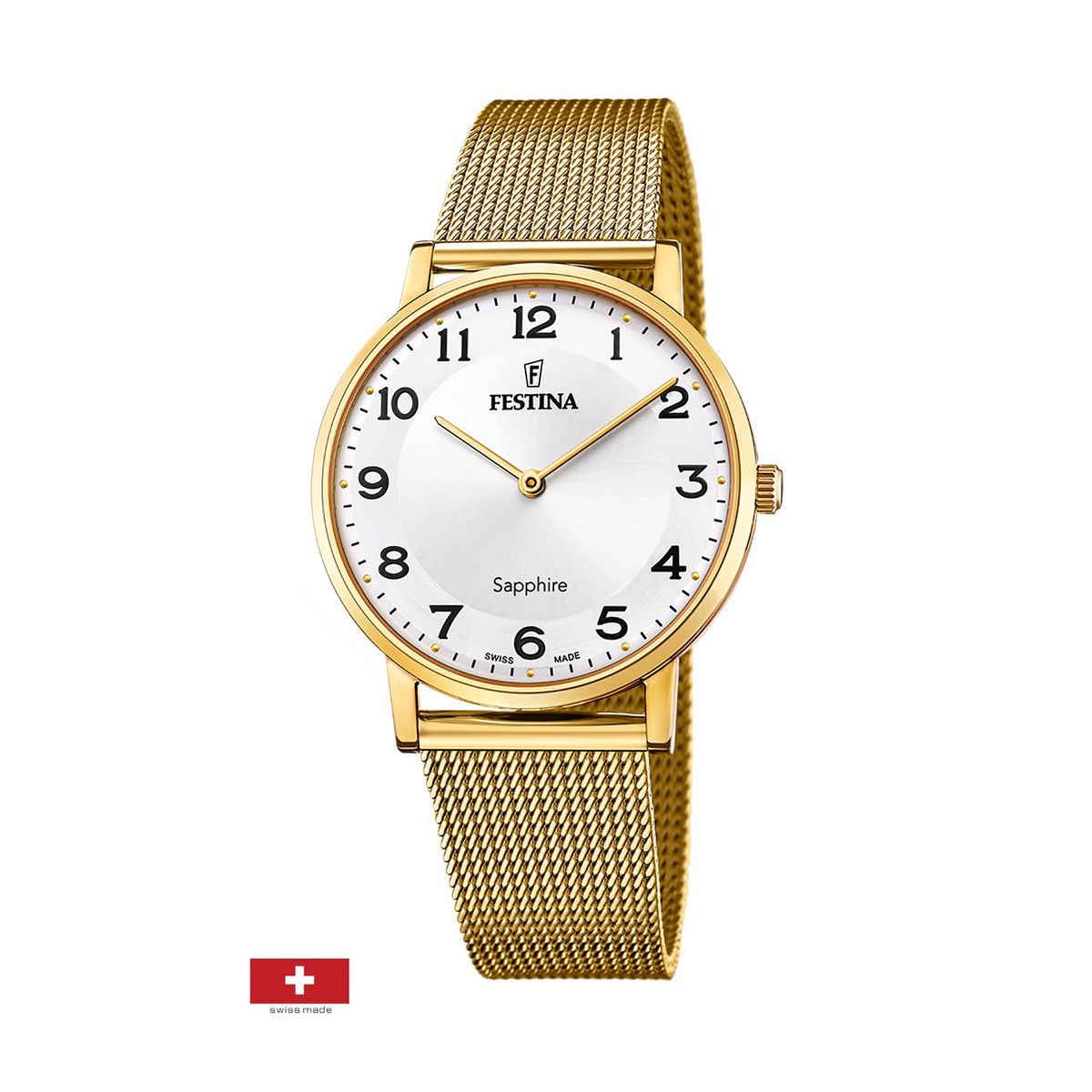 FESTINA SWISS - Reloj F20022/5 Festina Swiss Blanco Hombre Swiss Made