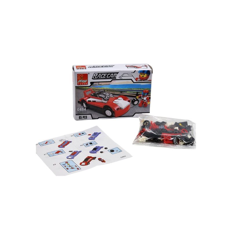 HOMEWELL - Auto de Bloques Armables Rojo HOMEWELL