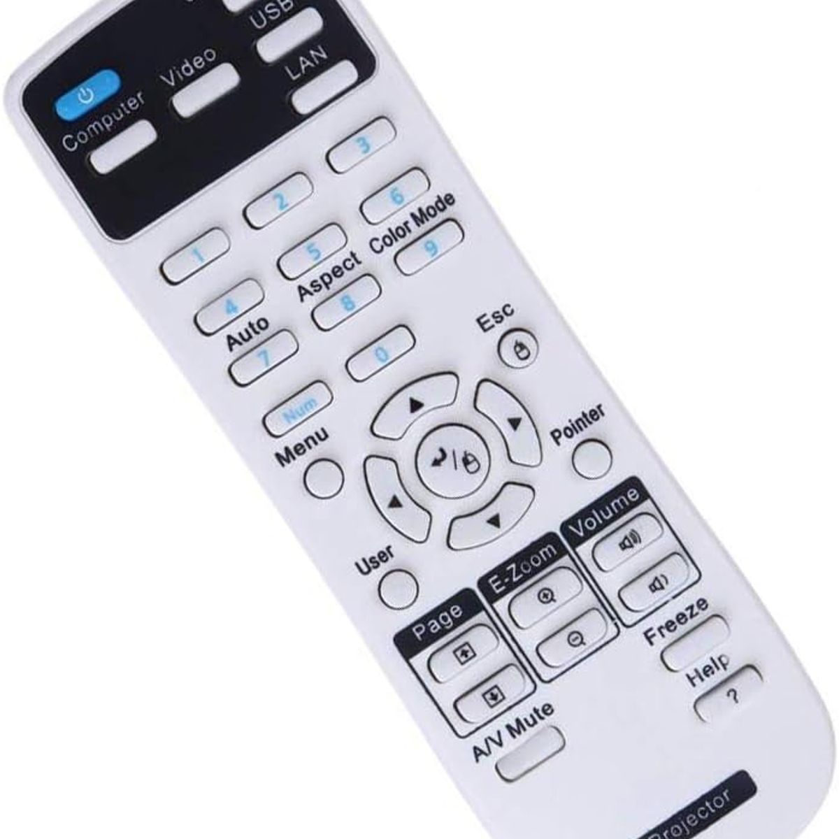 GENERICO - Control Remoto Para Proyector Epson Data Ex7220 Power Lite S