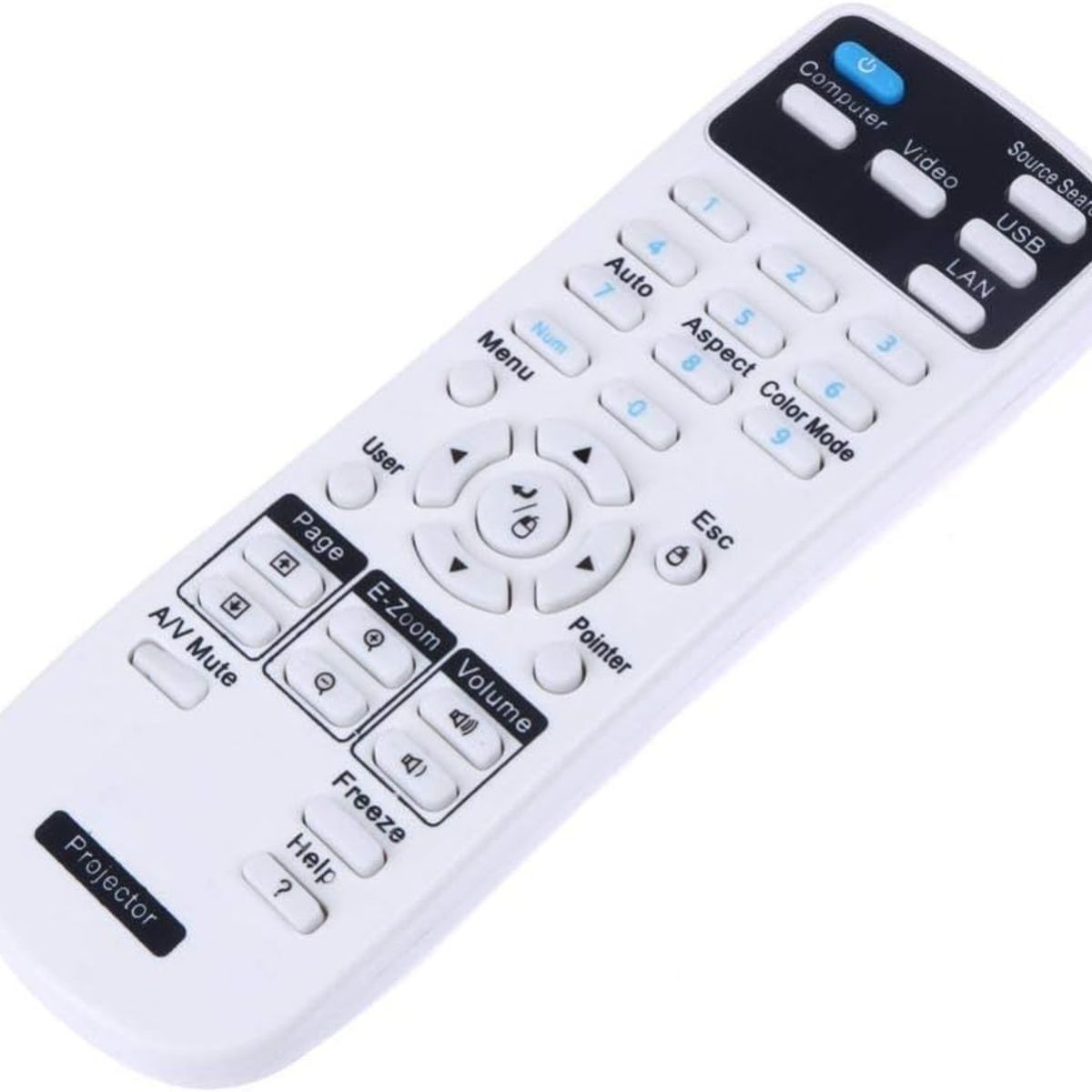 GENERICO - Control Remoto Para Proyector Epson Data Ex7220 Power Lite S