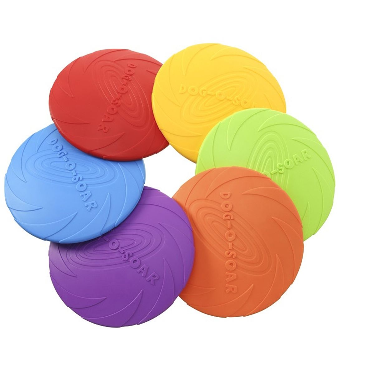 MASCO TODO - Frisbee de 18cm Mascotas Perro Resistente Azul