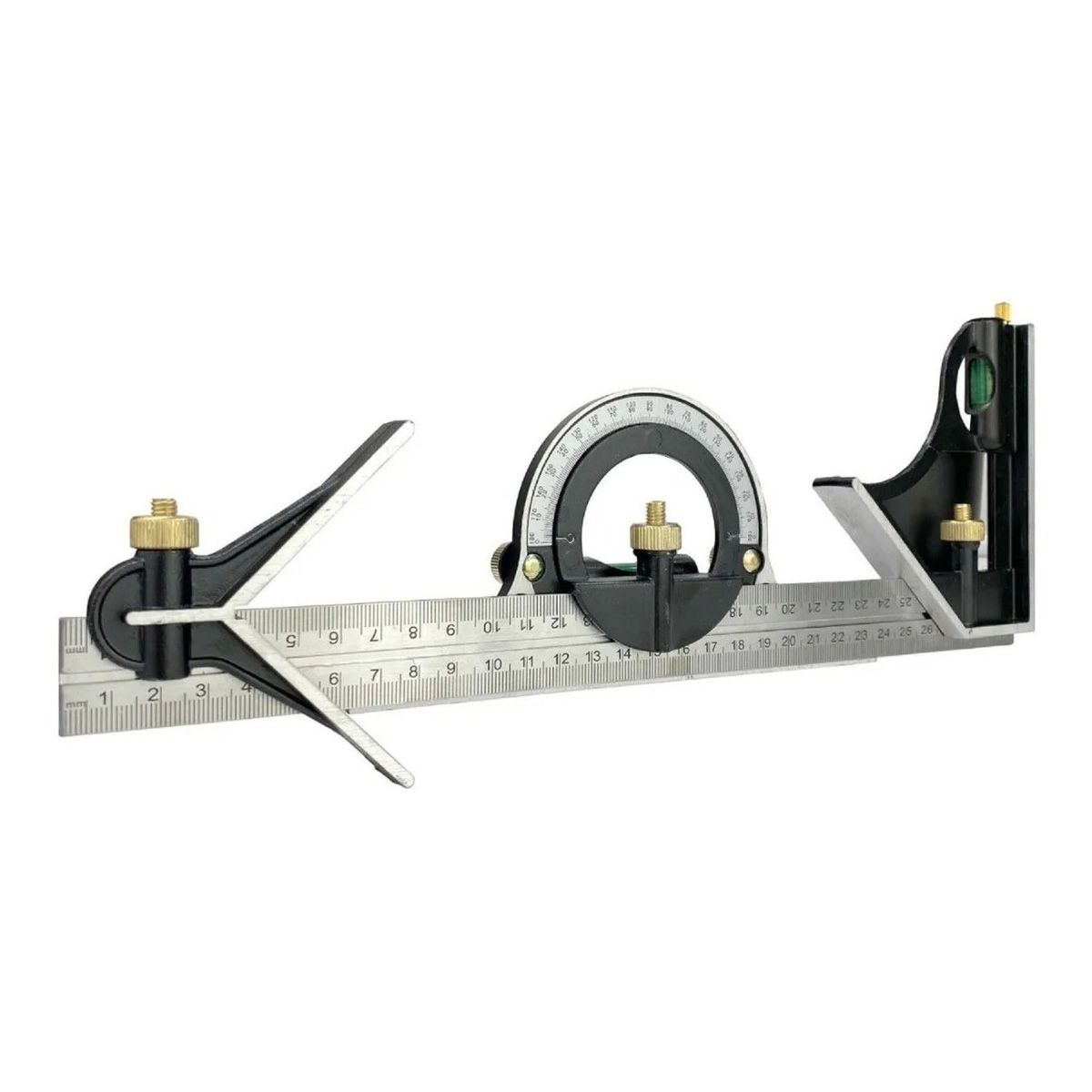 GENERICO - Escuadra Para Carpintero Herramienta Escuadra Combinada 30 cm