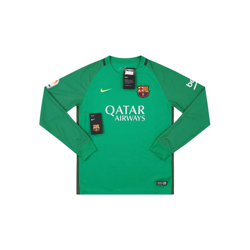 NIKE - Camiseta Barcelona 2016/2017 Arquero Niño