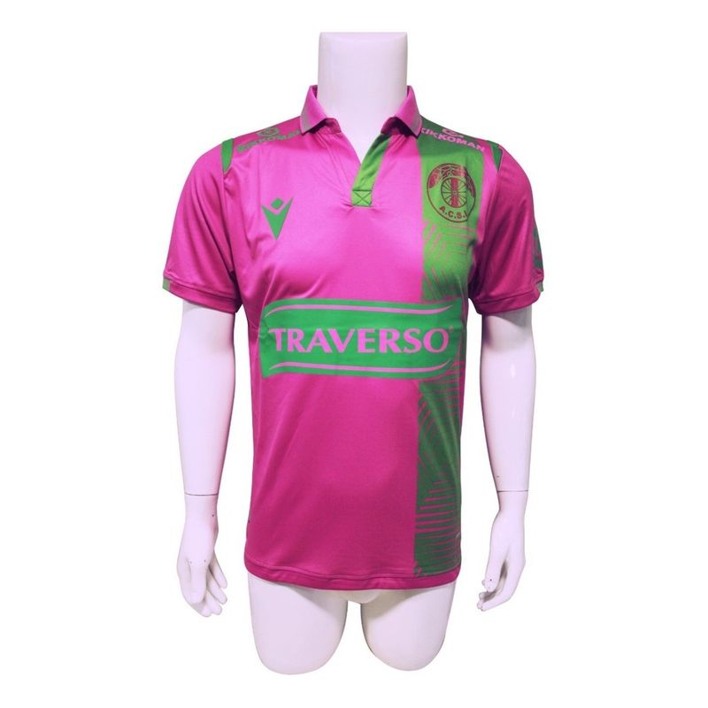 MACRON - Camiseta Audax Italiano 2022 Tercera Rosada Original Macron MACRON