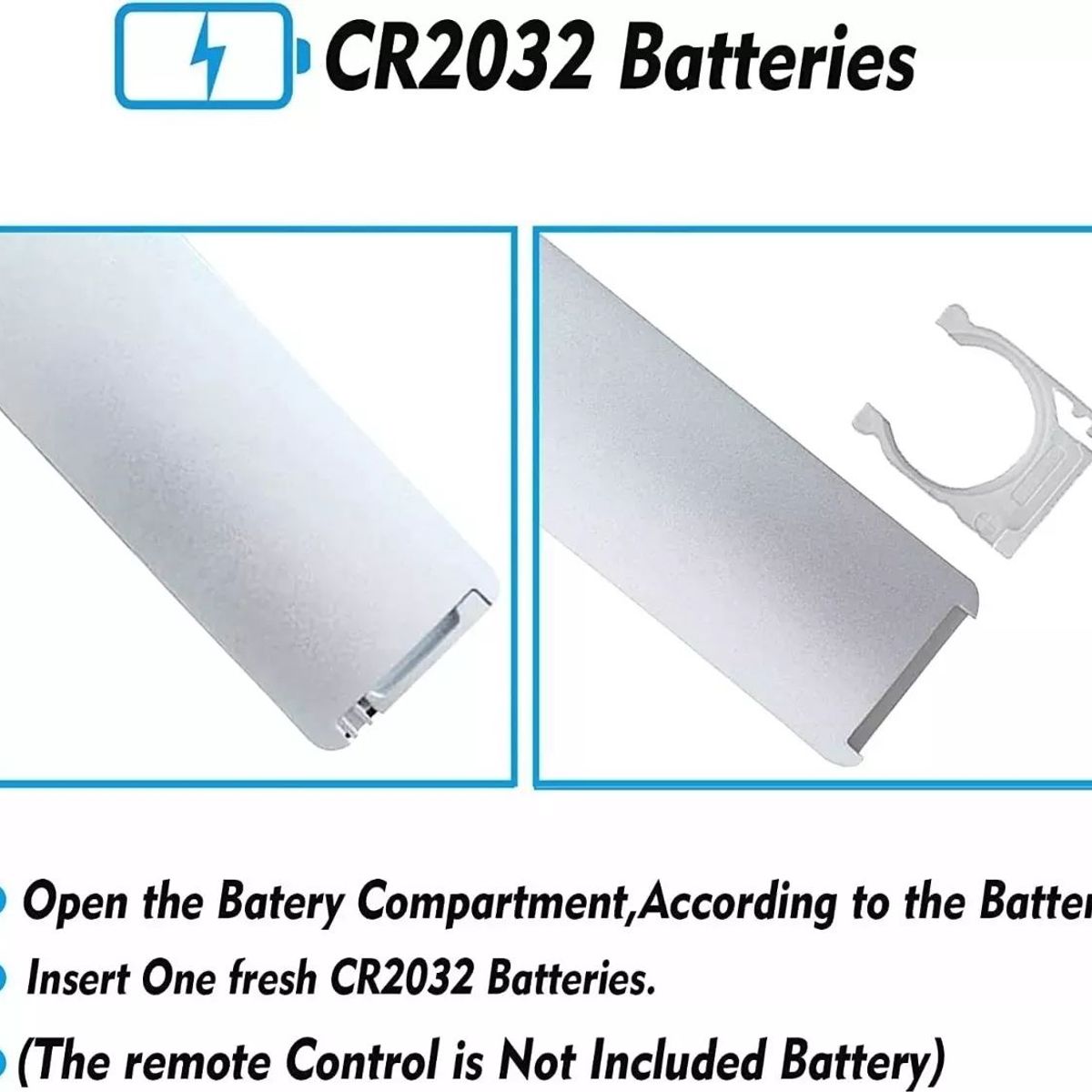 KUANGYE - Control Remoto De Repuesto Para Apple Tv1 Tv2 Tv3 Tv4 A1427