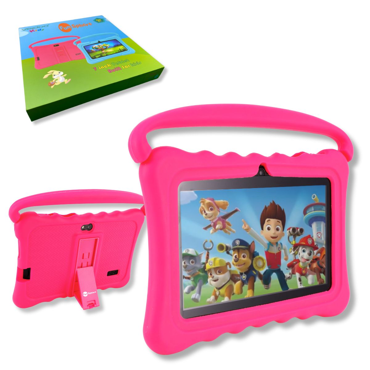 GENERICO - Tablet para Niños 7 Pulg. WiFi Playstore Control Parental Harmonik Rosada