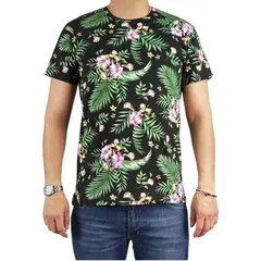 LOOK SHOP - Polera Manga Corta Algodón Diseño Tropical Playera. Calidad 229