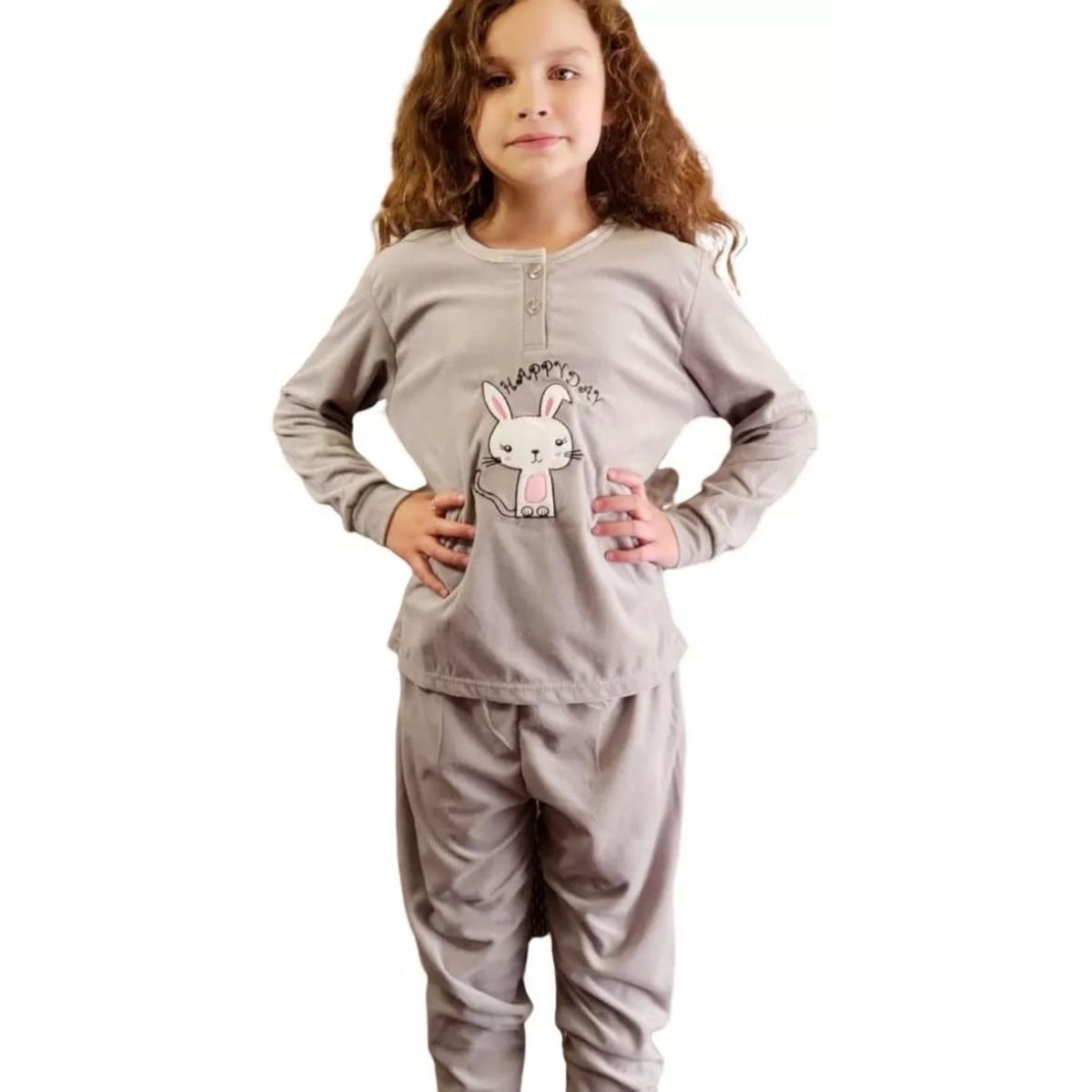 LOOK SHOP - Pijama Niña Micropolar Conejita Dos Botones 329