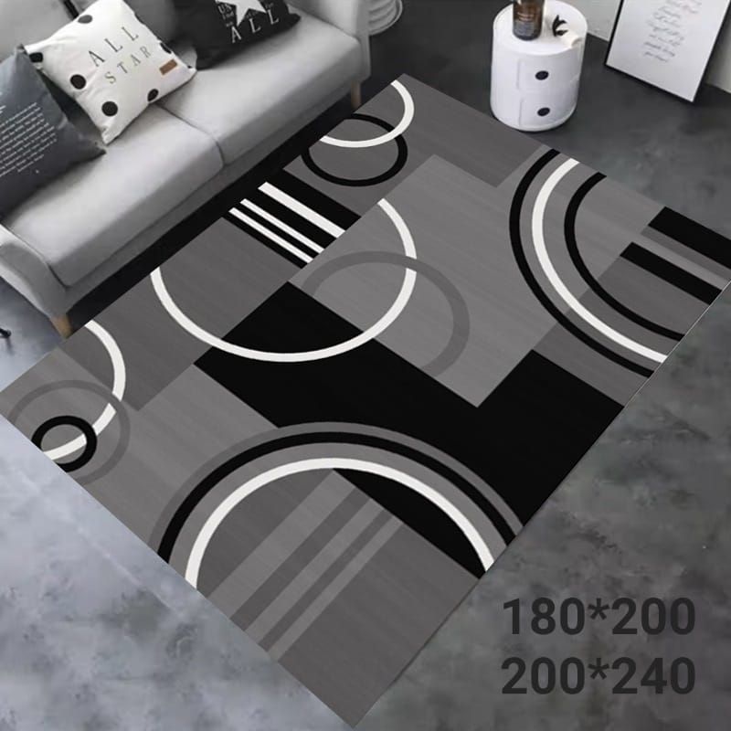 ANGELES DEL HOGAR - Alfombras Lisas con diseños 3D  200x240 cm