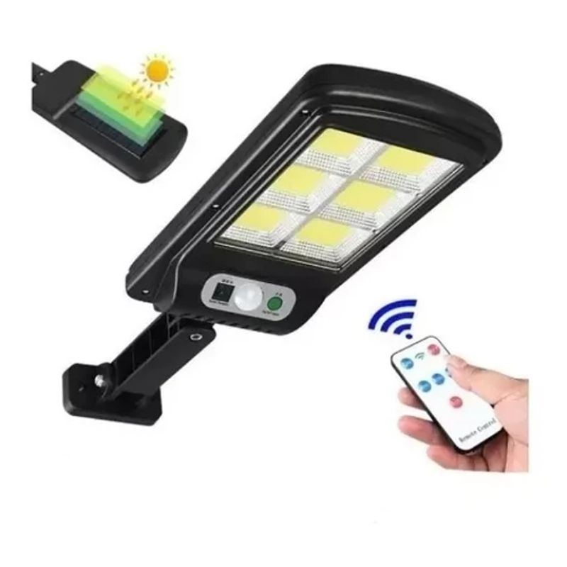 GENERICO - Mini Luminaria Led Solar Chip 48 Cob + Control Y Luz Fija 50w