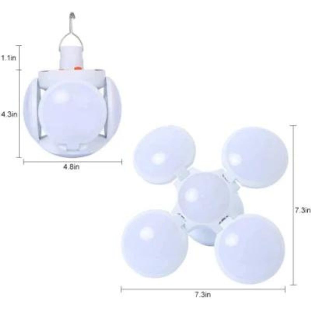 GENERICO - Lampara Camping Solar Emergencia 50w Articulada Outdoor