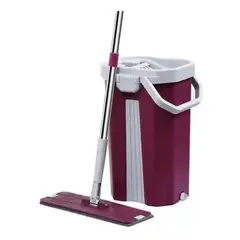 GENERICO - Mopa Trapeador Escurridora con 2 Almohadillas Morado