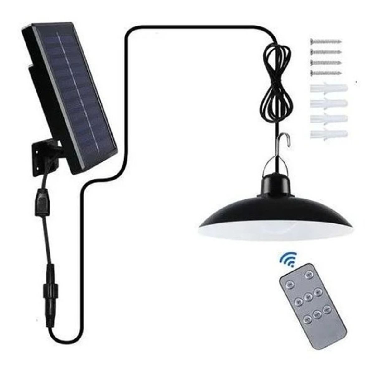 GENERICO - Lamparas Led Solar Colgante 120º C Control 240w M2