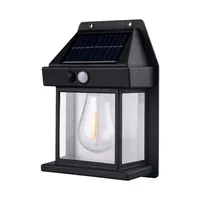 Aplique Solar con Ampolleta y Sensor de Movimiento