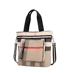 GENERICO - Bolso Cartera Tote Bag Mujer Gran Capacidad Diseño Escocesa