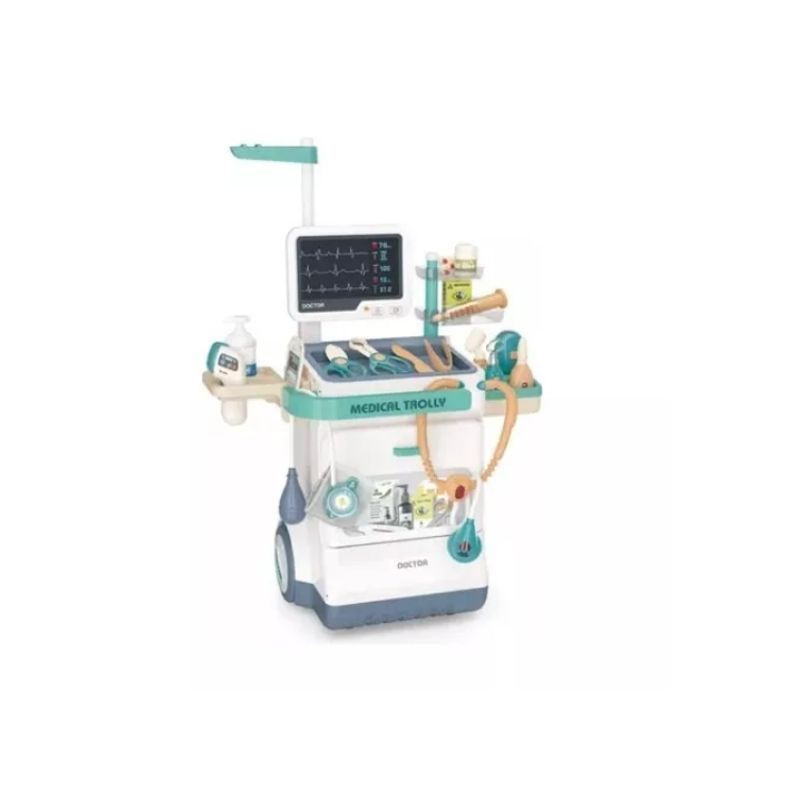 GENERICO - Set De Juego Consultorio Medico Electrocardiograma 26 Pzas
