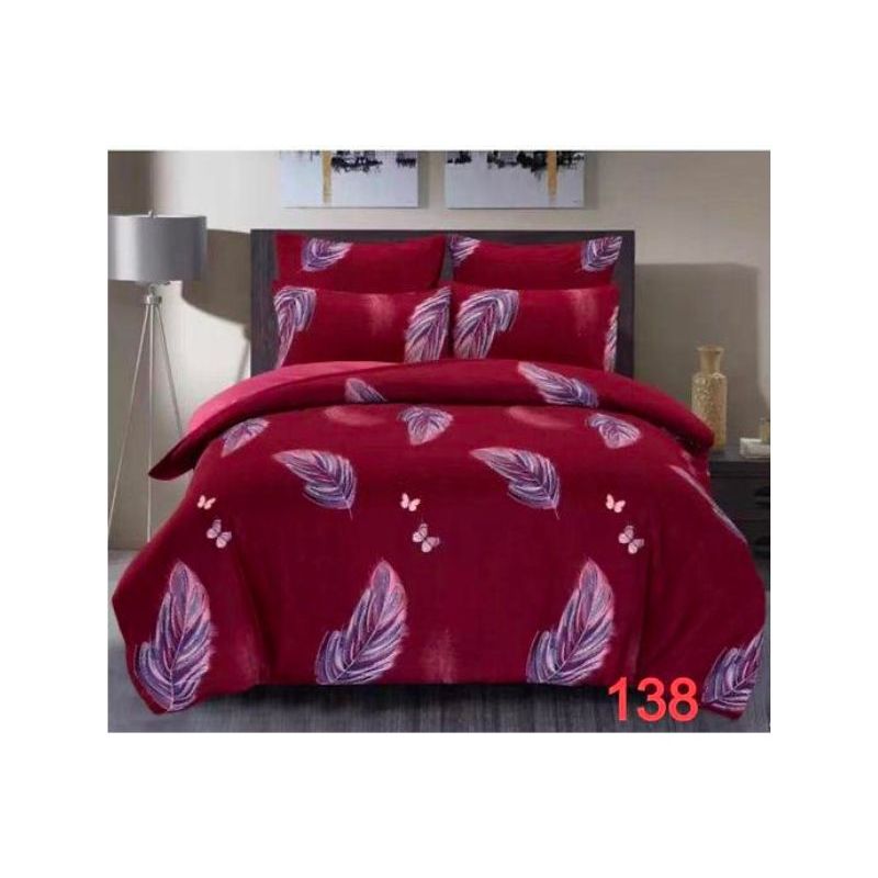 GENERICO - Cubrecama Quilt Verano 2 Plazas - Burdeo Plumas 138