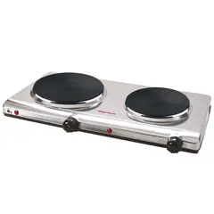 MAGEFESA - Cocina Electrica 2 Platos Inox MGF8022