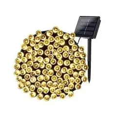 GENERICO - Luces Solares Guirnalda 200 Led calidas 20 Metros