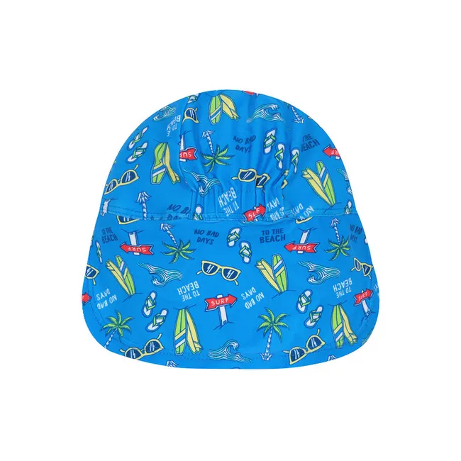 H2O WEAR - Gorro Jockey UV 50+ para Bebe Niño Turquesa - Verde