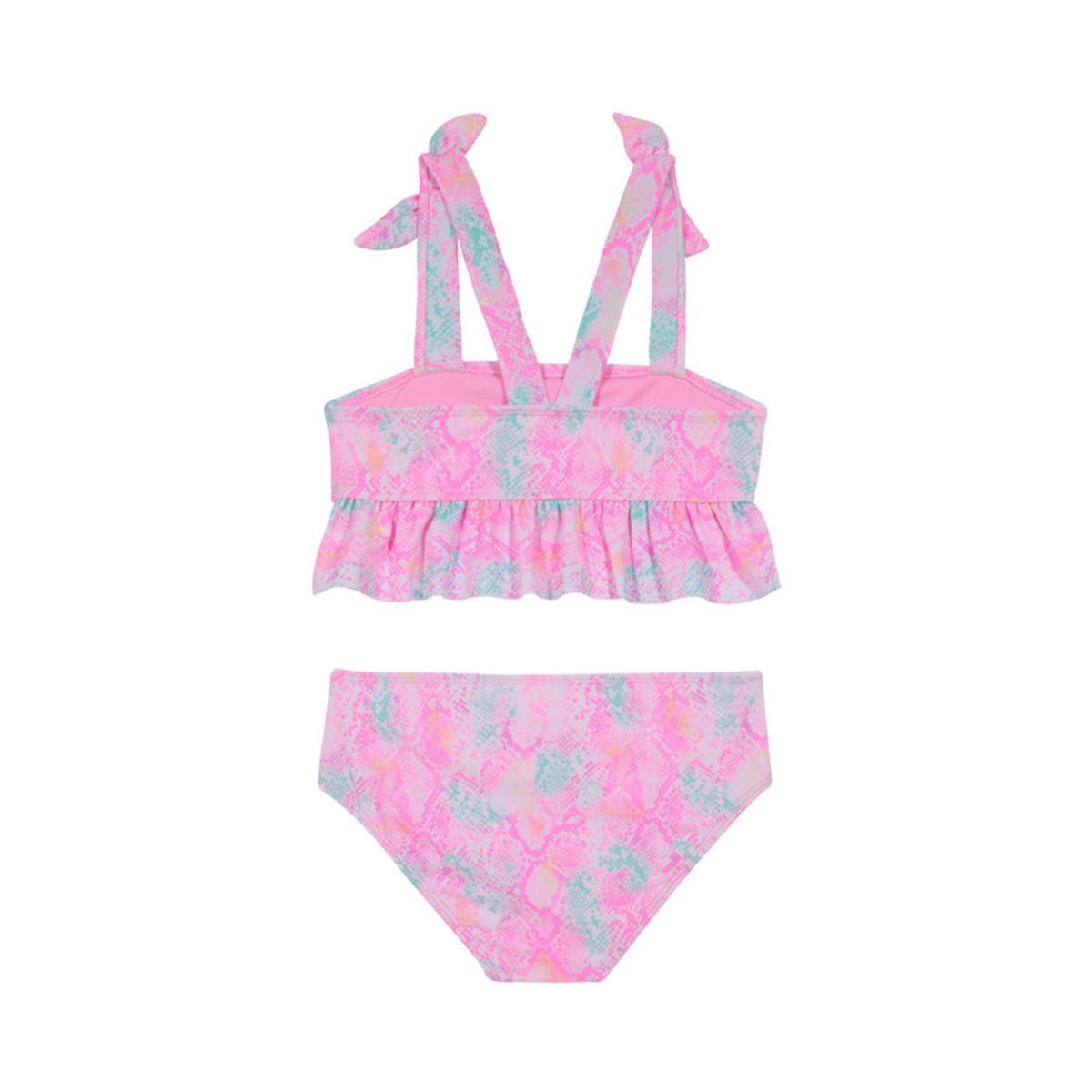 H2O WEAR - Traje de Baño Bikini UV30+ con Vuelos para Niña Rosado - Rosa