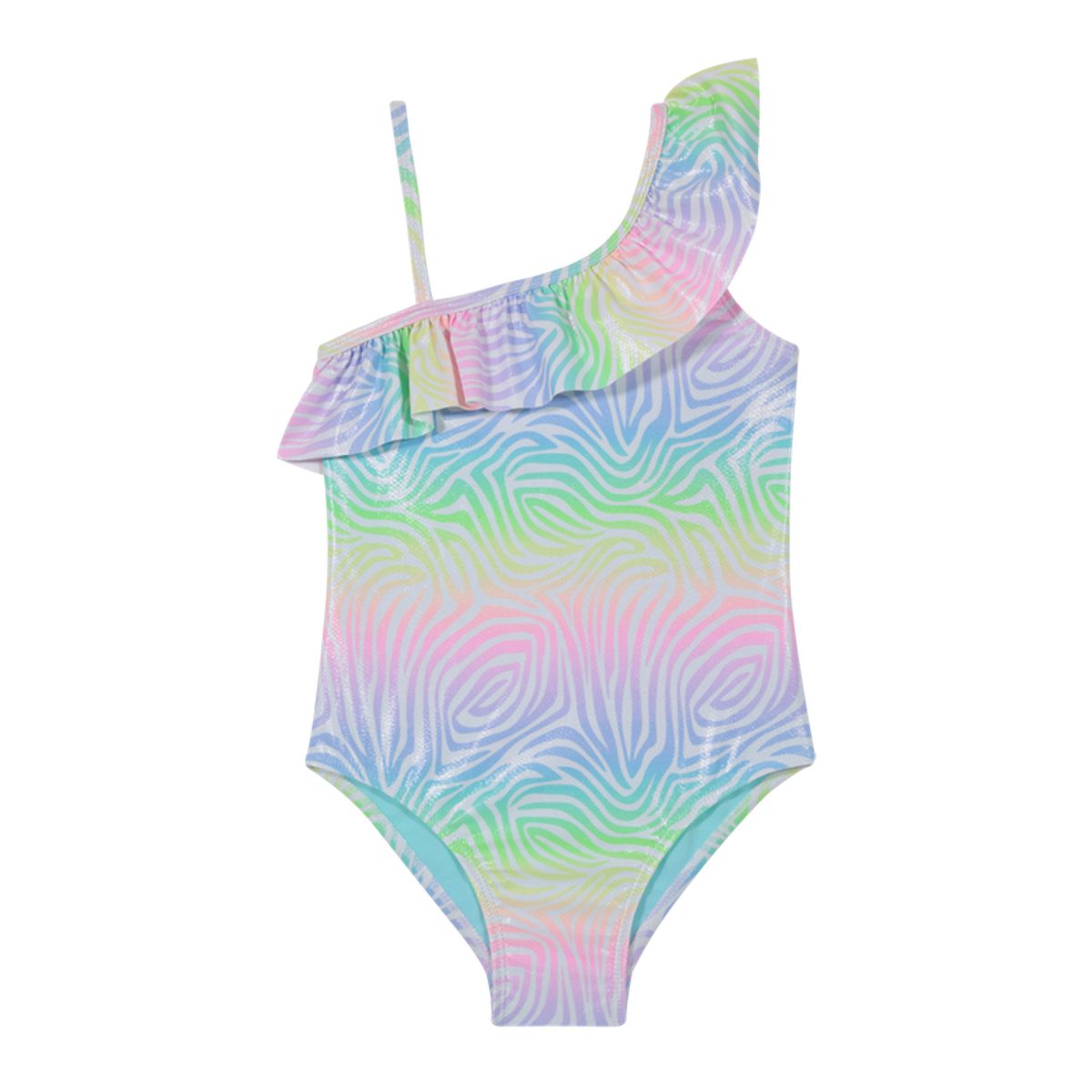 H2O WEAR - Traje de Baño Entero UV30+ Un Hombro para Niña Blanco - Blanco