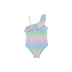 H2O WEAR - Traje de Baño Entero UV30+ Un Hombro para Niña Blanco - Blanco