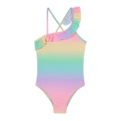 H2O WEAR - Traje de Baño Entero UV30+ Un Hombro para Niña Rosado