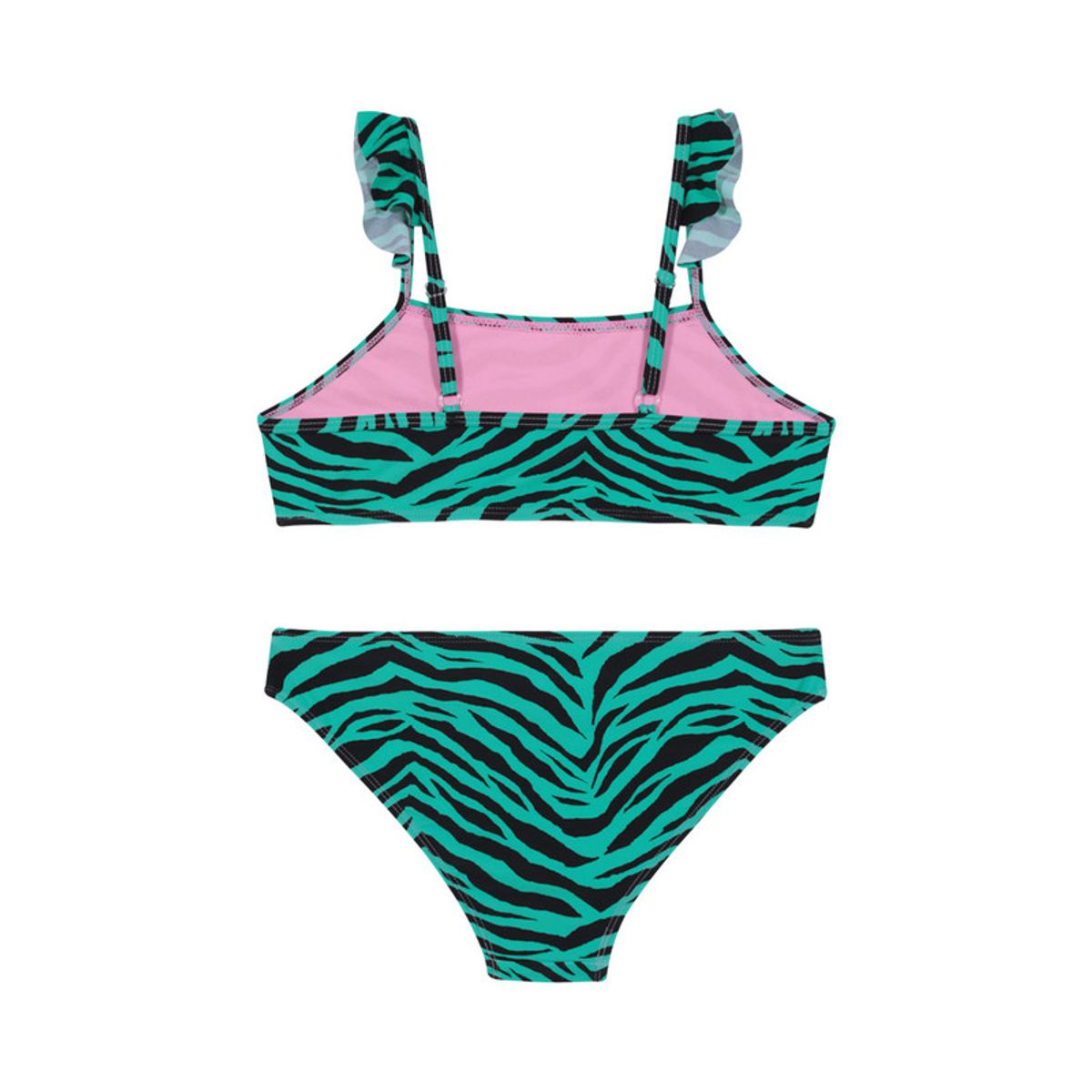 H2O WEAR - Traje de Baño Bikini UV30+ con Vuelos para Teens Niña Verde - Verde