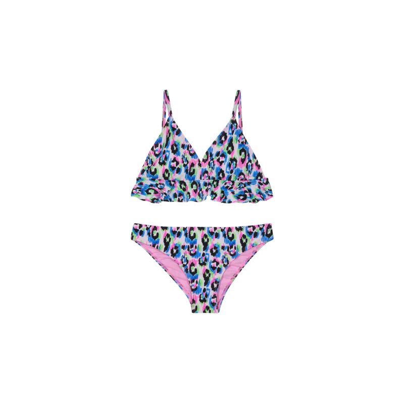 H2O WEAR - Traje de Baño Bikini UV30+ con Vuelos para Teens Niña Azul