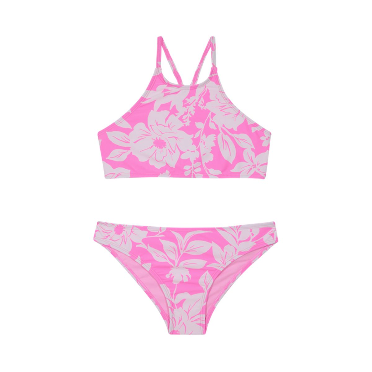 H2O WEAR - Traje de Baño Bikini UV30+ High Neck para Teens Niña Fucsia H2O WEAR