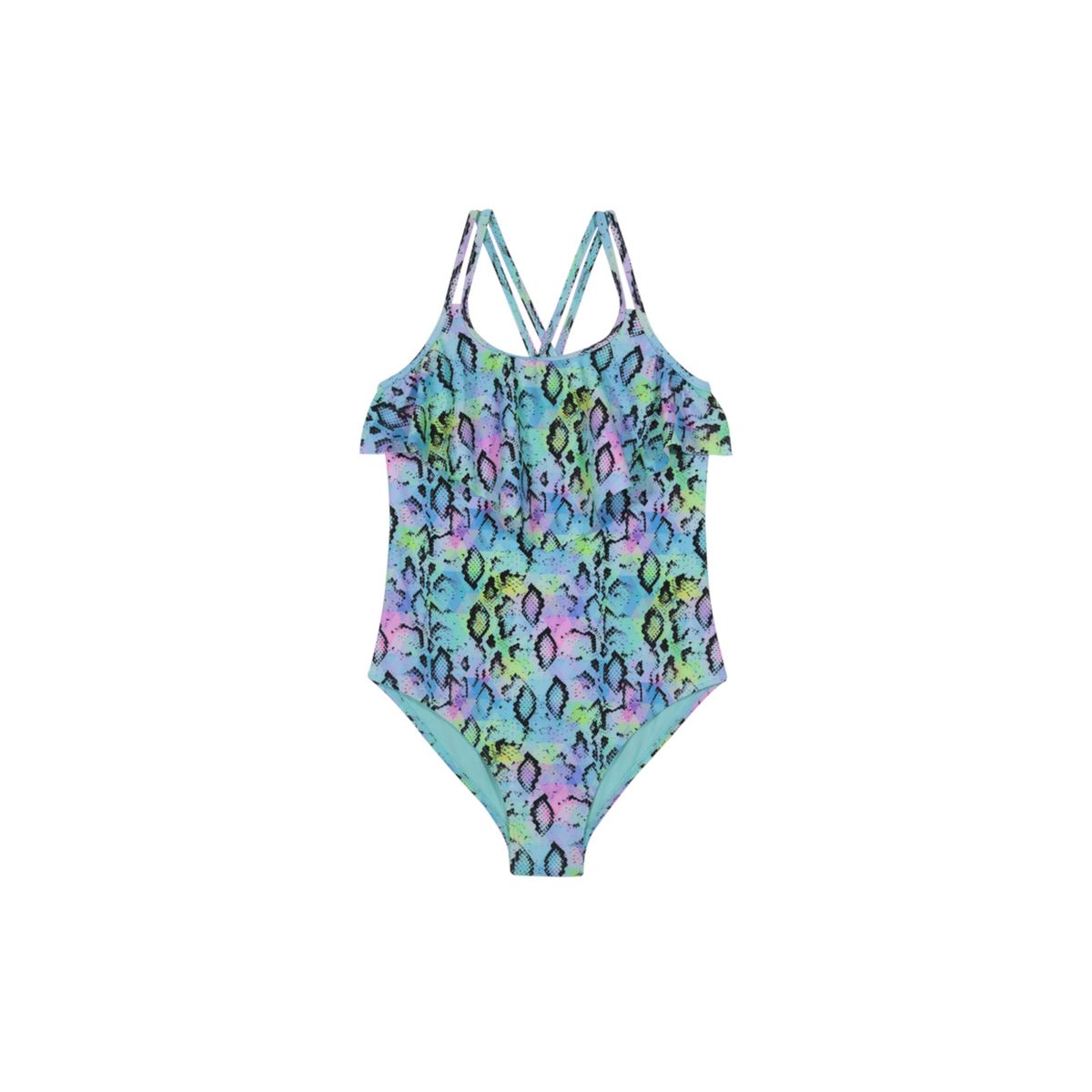 H2O WEAR - Traje de Baño Entero UV30+ Estampado Pithon para Teens Niña Rosado H2O WEAR