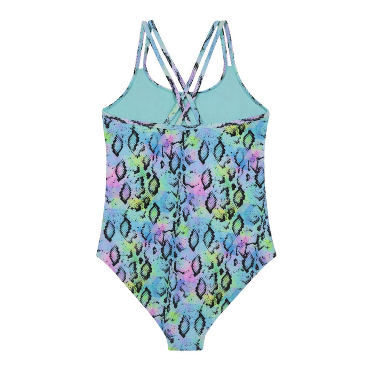 H2O WEAR - Traje de Baño Entero UV30+ Estampado Pithon para Teens Niña Rosado H2O WEAR