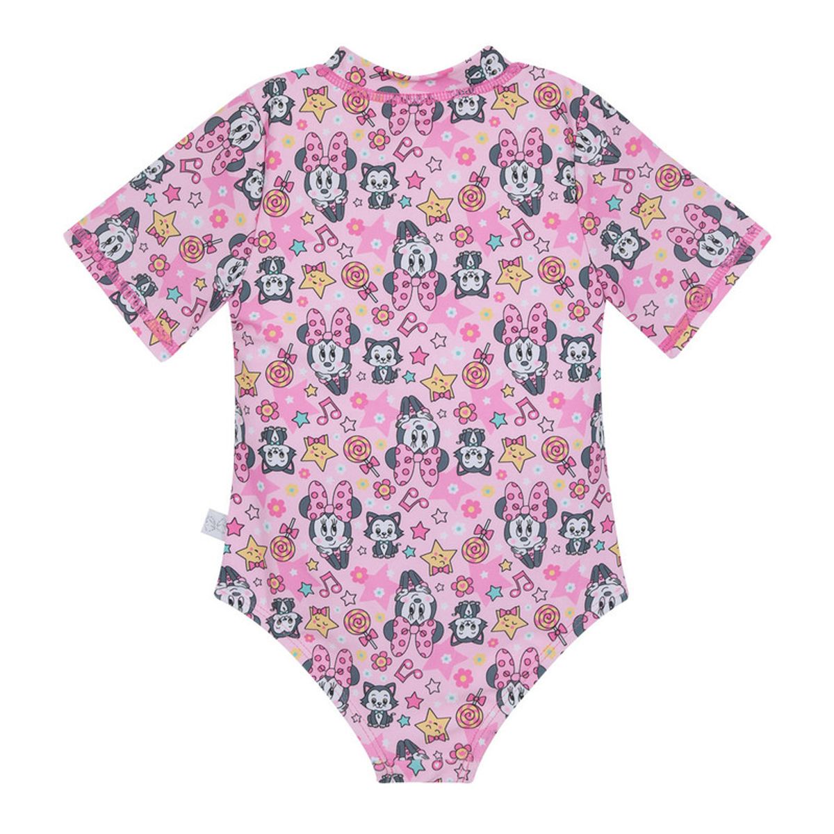 DISNEY - Traje de Baño Entero M/Corta UV50+ para Bebe Niña Rosado - Rosa