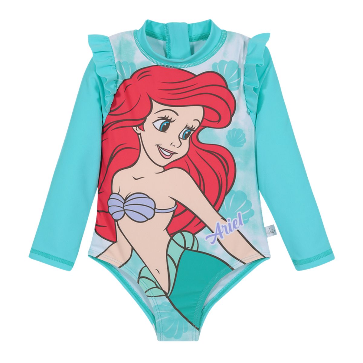 DISNEY - Traje de Baño Entero M/Larga UV50+ para Bebe Niña Verde - Verde