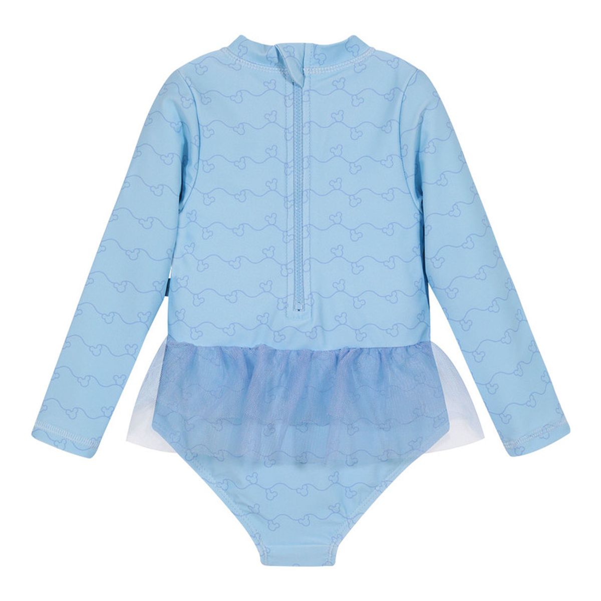 DISNEY - Traje de Baño Entero M/Larga UV50+ para Bebe Niña Celeste - Celeste