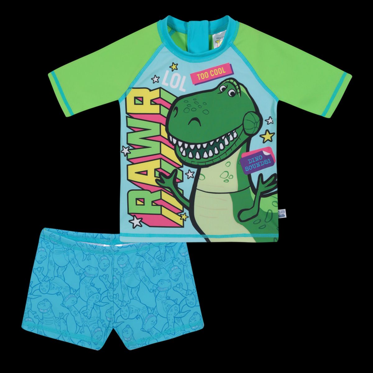 DISNEY - Traje de Baño Set UV50+ para Bebe Niño Verde - Verde