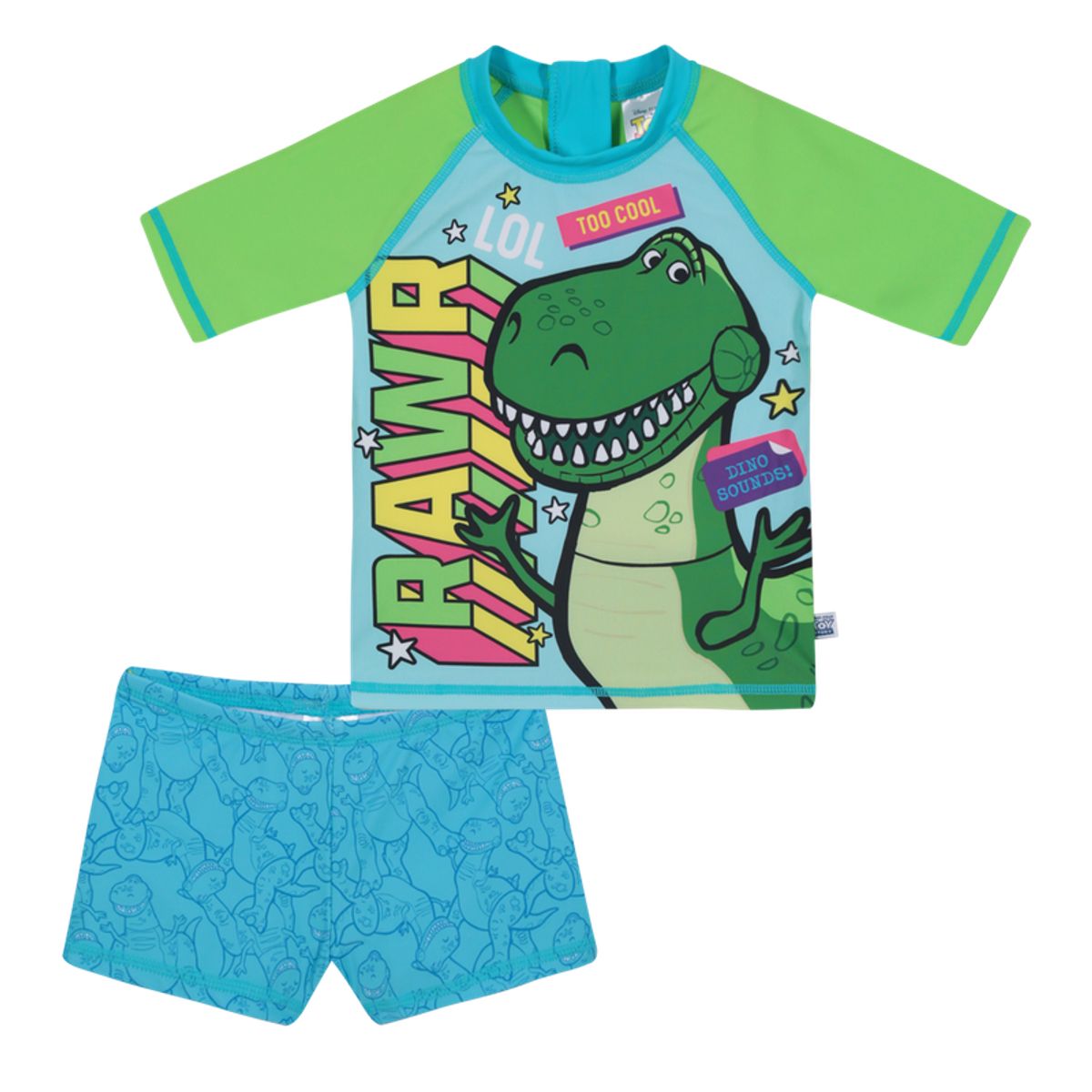 DISNEY - Traje de Baño Set UV50+ para Bebe Niño Verde - Verde