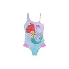 DISNEY - Traje de Baño Entero Un Hombro UV50+ para Niña Rosado - Rosa