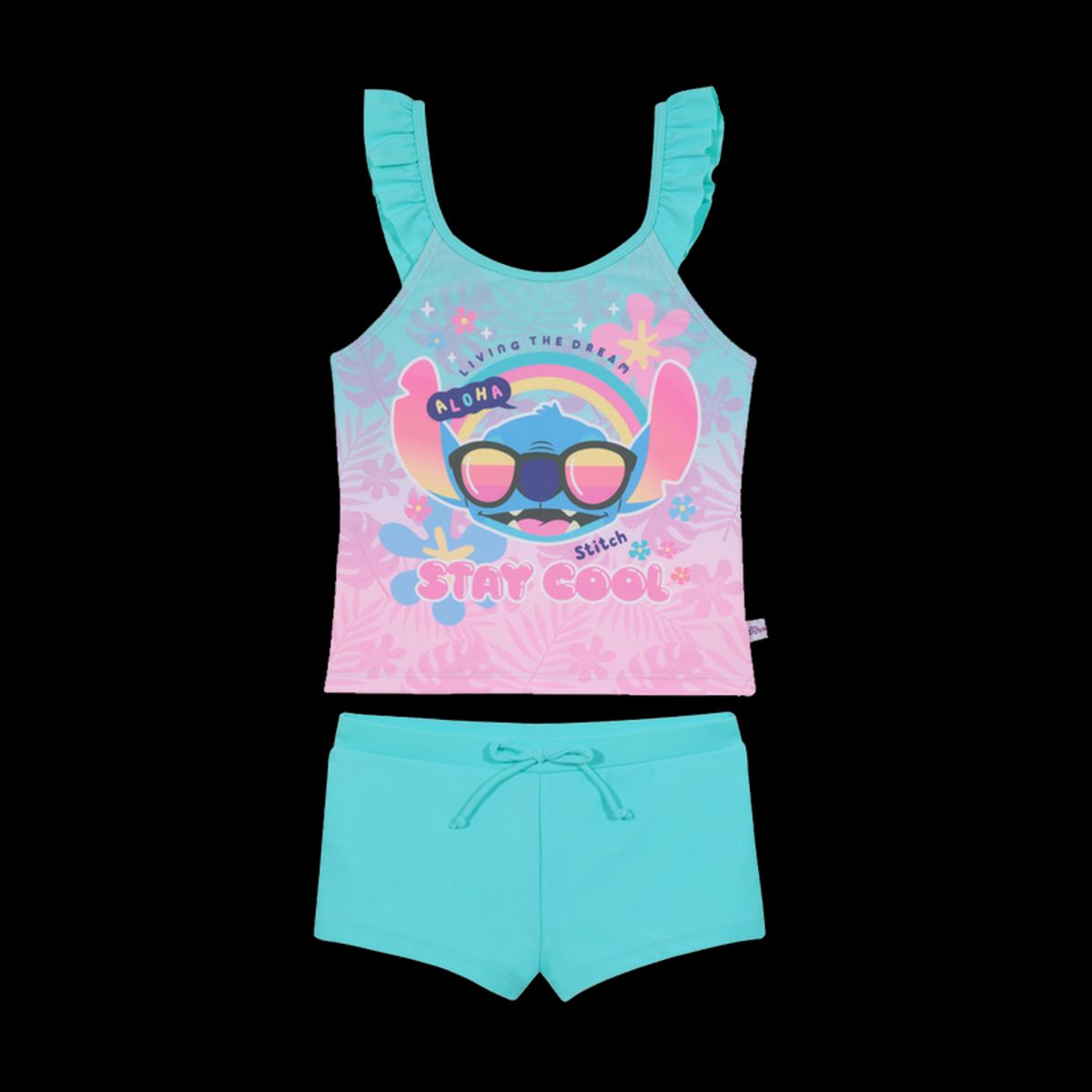 DISNEY - Traje de Baño Tankini Sublimado para Niña Verde - Verde