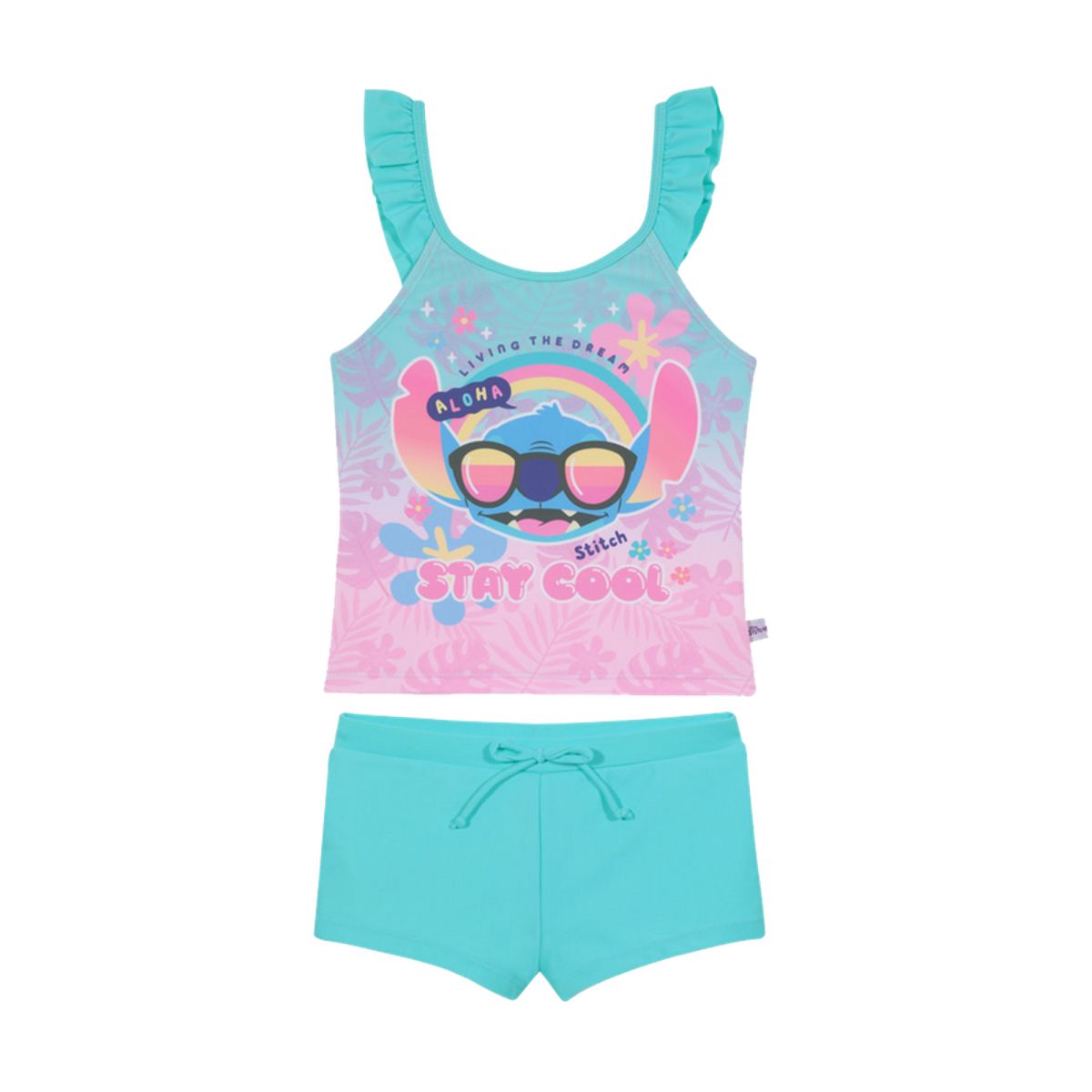 DISNEY - Traje de Baño Tankini Sublimado para Niña Verde - Verde