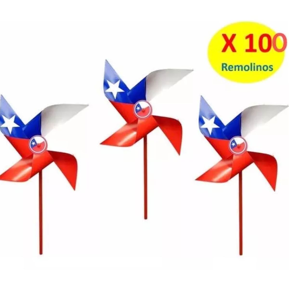 GENERICO - Remolino Bandera De Chile Decoracion Fiestas Patrias