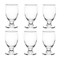 Copa de Cervceza Agua Cóctel de Vidrio 355cc X6