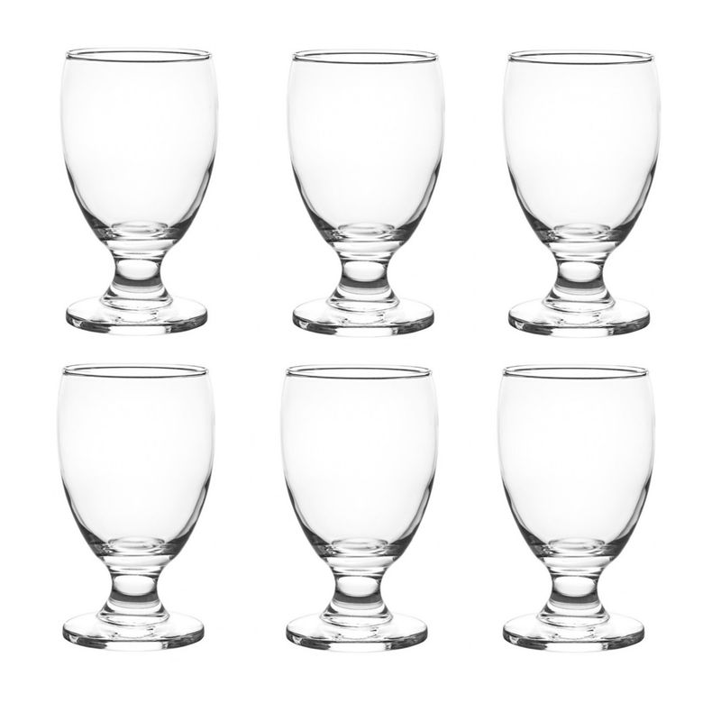 CRISTAR - Copa de Cervceza Agua Cóctel de Vidrio 355cc Cristar X6