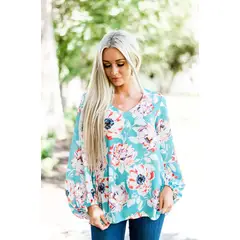 ARRAKASTA - Blusa estampada escote V